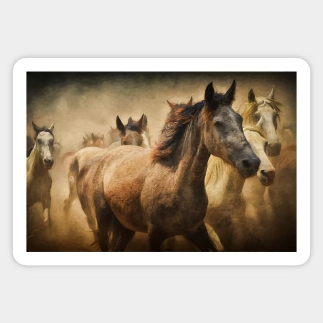 Wild Horses Sticker by SHWILDLIFE